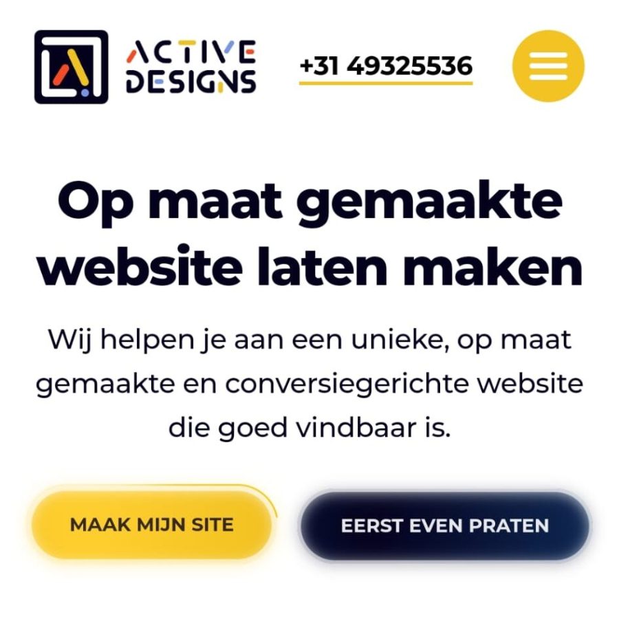 Website Activedesigns.nl